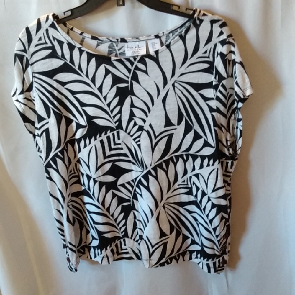 Nicole Miller Linen Top XL